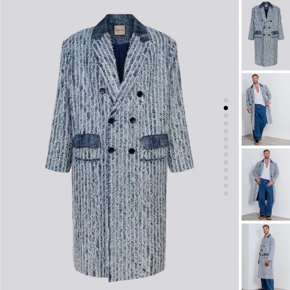 ORTTU Andre Jacket blue one size loose fit New - Picture 2 of 8